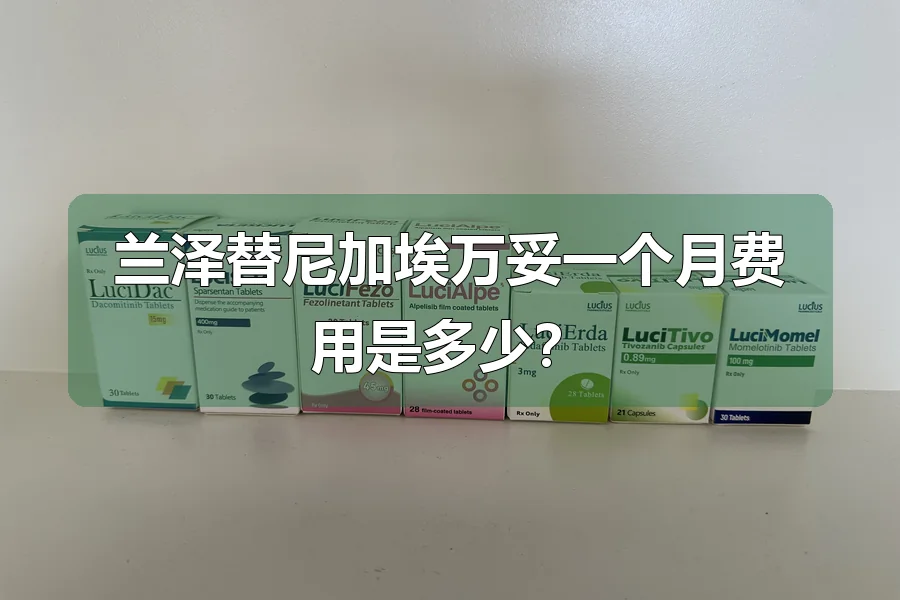 兰泽替尼加埃万妥一个月费用是多少？